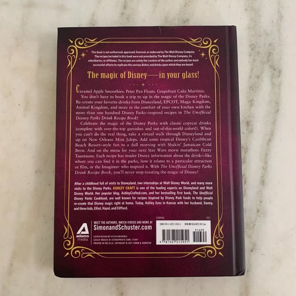 Disney Parks The Unofficial Drink Recipe Book, Hardcover - Picture 2 of 6